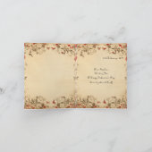 ビンテージガール バレンタインフラットホリデーカード シーズンカード (内部)