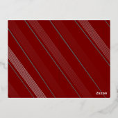 ビンテージギンガム クラシック 3 枚の写真 ホリデー カード (裏面)