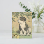 ビンテージクリスマスありがとう ポストカード (スタンド正面)