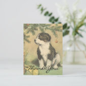 ビンテージクリスマスありがとう ポストカード (スタンド正面)