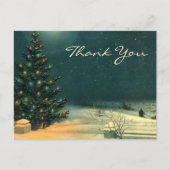 ビンテージクリスマスありがとう ポストカード (正面)