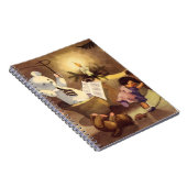 ビンテージクリスマスのおもちゃ、踊る人形、テディベア ノートブック (右側)