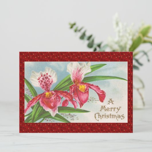 ビンテージクリスマスのラン シーズンカード (スタンド正面)