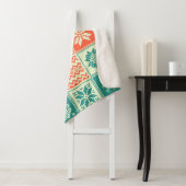 ビンテージクリスマスの継ぎはぎの縫い目のないパターン。トラド シェルパブランケット (インサイチュ)