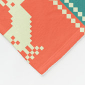 ビンテージクリスマスの継ぎはぎの縫い目のないパターン。トラド フリースブランケット (角)