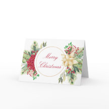 ビンテージクリスマスの花飾り
