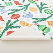 ビンテージクリスマスの飾り付け シェルパブランケット (3/4)