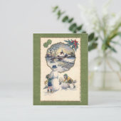 ビンテージクリスマスはがき シーズンポストカード (スタンド正面)