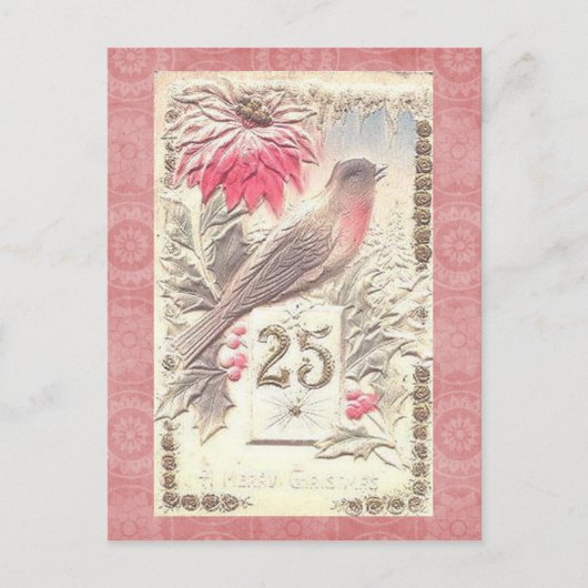 ビンテージクリスマスはがき シーズンポストカード (正面)