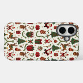 ビンテージクリスマスアップルiPhone 16ケース Case-Mate iPhoneケース (裏面 (横))