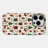 ビンテージクリスマスアップルiPhone 16 Proケース Case-Mate iPhoneケース (裏面 (横))