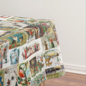 ビンテージクリスマスアンティークコラージクリスマスパーティー テーブルクロス (インサイチュ)