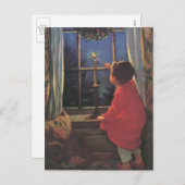 ビンテージクリスマスイブバイジェシーウィルコックススミス シーズンポストカード (正面/裏面)