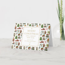 ビンテージクリスマスエレガント金ゴールド