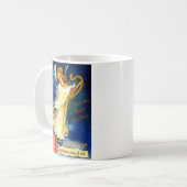 ビンテージクリスマスエンジェルウィズハープ コーヒーマグカップ (正面左)