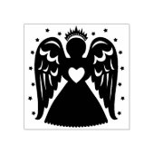 ビンテージクリスマスエンジェルゴム印 ラバースタンプ (インプリント)