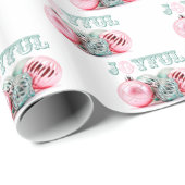 ビンテージクリスマスオーナメントクリスマスホリデー ラッピングペーパー (ロールコーナー)