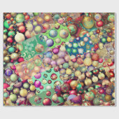 ビンテージクリスマスオーナメントサンプラー ラッピングペーパー (フラット)