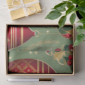 ビンテージクリスマスオーナメントティッシュペーパー 薄葉紙 (ギフト)