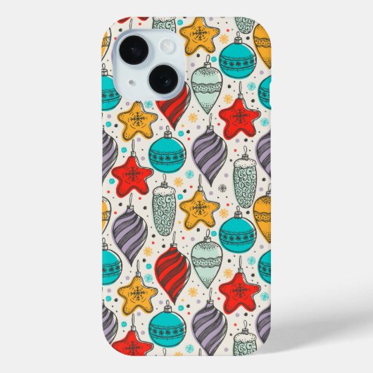 ビンテージクリスマスオーナメントホリデイ Case-Mate iPhoneケース (裏面)