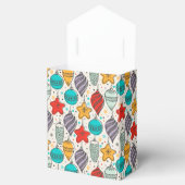 ビンテージクリスマスオーナメントホリデーテント フェイバーボックス (オープン)