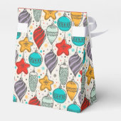 ビンテージクリスマスオーナメントホリデーテント フェイバーボックス (裏面サイド)