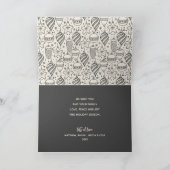 ビンテージクリスマスオーナメント折り畳み写真 シーズンカード (内部)