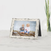 ビンテージクリスマスオーナメント折り畳み写真 シーズンカード (正面)