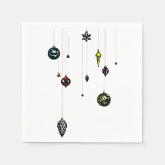 ビンテージクリスマスオーナメント31 スタンダードカクテルナプキン