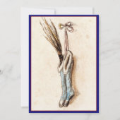 ビンテージクリスマスカスタマイズストッキング シーズンカード (正面)