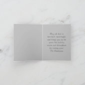 ビンテージクリスマスカーのホリデーカード シーズンカード (内部)