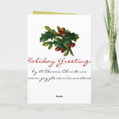 ビンテージクリスマスカードサンタ シーズンカード (裏面)