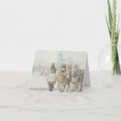 ビンテージクリスマスカード冬の王(1766) シーズンカード (正面)