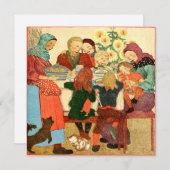 ビンテージクリスマスカード |クリスマスダイナー シーズンカード (正面/裏面)