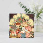 ビンテージクリスマスカード |クリスマスツリーのお子様 シーズンカード (スタンド正面)