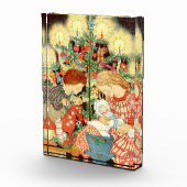 ビンテージクリスマスカード |クリスマスツリーのお子様 フォトブロック (右)