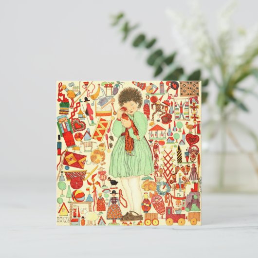 ビンテージクリスマスカード |クリスマスプレゼント シーズンカード (スタンド正面)