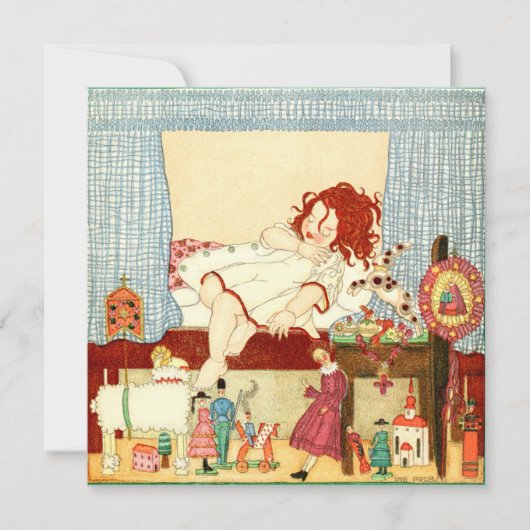 ビンテージクリスマスカード |クリスマスモーニングオモチャ シーズンカード (正面)