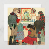 ビンテージクリスマスカード |クリスマス祈りの言葉 シーズンカード (正面/裏面)