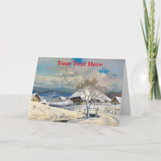 ビンテージクリスマスカード サンキューカード (正面)