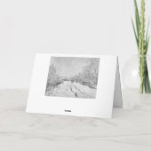 ビンテージクリスマスカード サンキューカード (裏面)