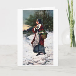 ビンテージクリスマスカード サンキューカード