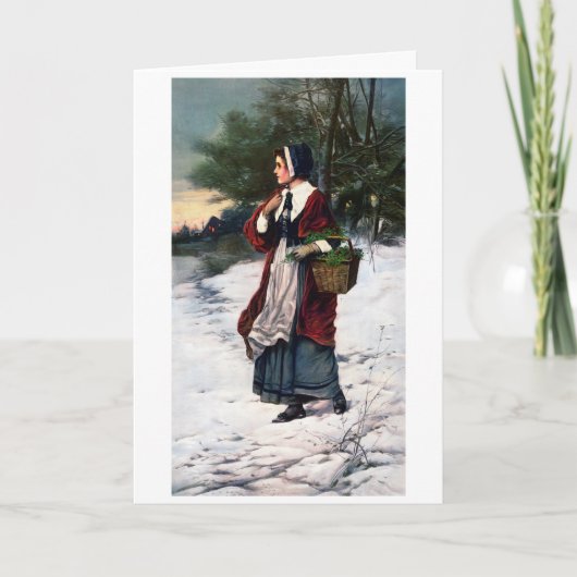 ビンテージクリスマスカード サンキューカード (正面)