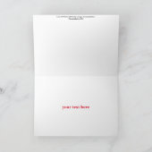 ビンテージクリスマスカード サンキューカード (内部)