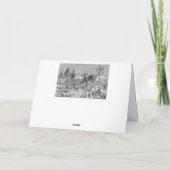 ビンテージクリスマスカード サンキューカード (裏面)