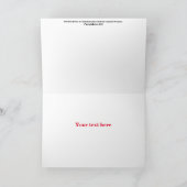 ビンテージクリスマスカード サンキューカード (内部)