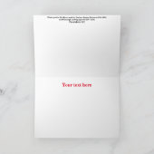 ビンテージクリスマスカード サンキューカード (内部)