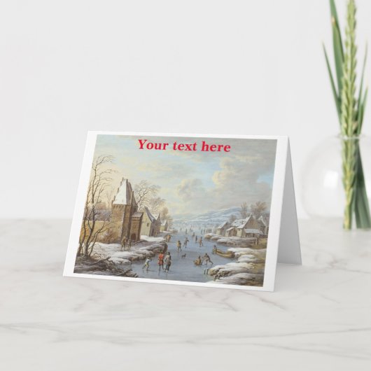 ビンテージクリスマスカード サンキューカード (正面)