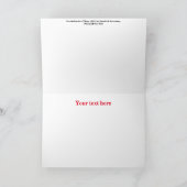 ビンテージクリスマスカード サンキューカード (内部)