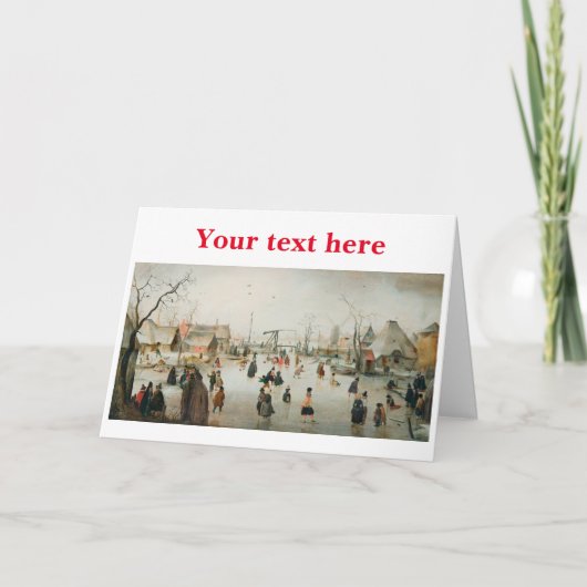 ビンテージクリスマスカード サンキューカード (正面)